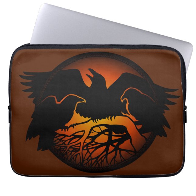 Raven Laptop Sleeve Spirit Animal Tablet Hüllen (Vorderseite)