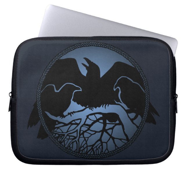 Raven Laptop Sleeve Spirit Animal Tablet Hüllen (Vorderseite)