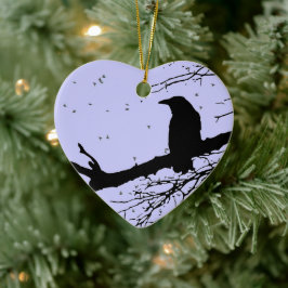 Raven Liebe Forever Cracked Heart Keramik Ornament