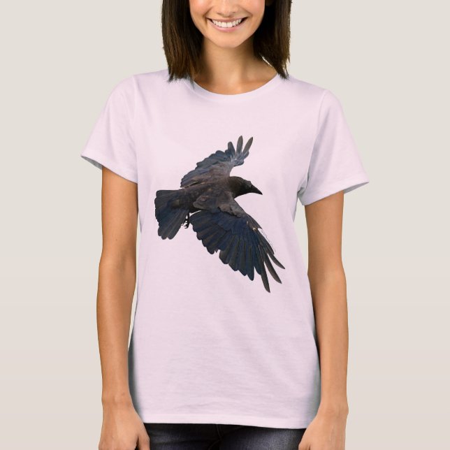 Raven-Lover Corvid Birdlife T-Shirt (Vorderseite)