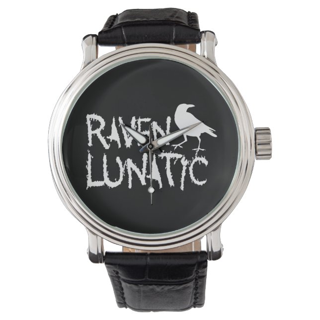 Raven Lunatic Black Crow Armbanduhr (Vorderseite)