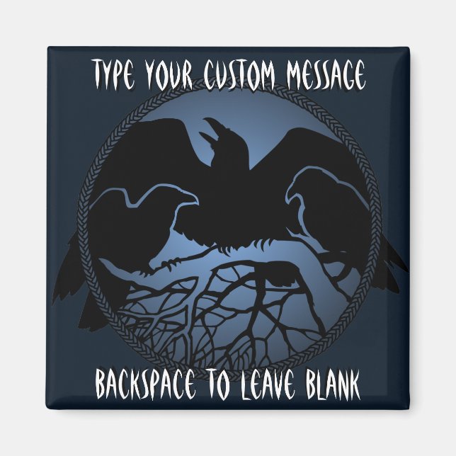 Raven Magnets RavenPersonalized Kühlschrankmagnet  Magnet (Vorne)