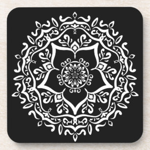 Raven Mandala Getränkeuntersetzer
