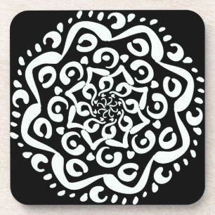 Raven Mandala Untersetzer