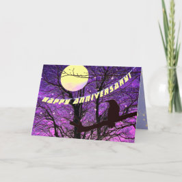 Raven, Moon, Sonne, Sterne, Jubiläumskarte Karte