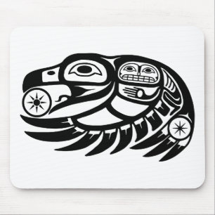 Raven Native American Design Mousepad