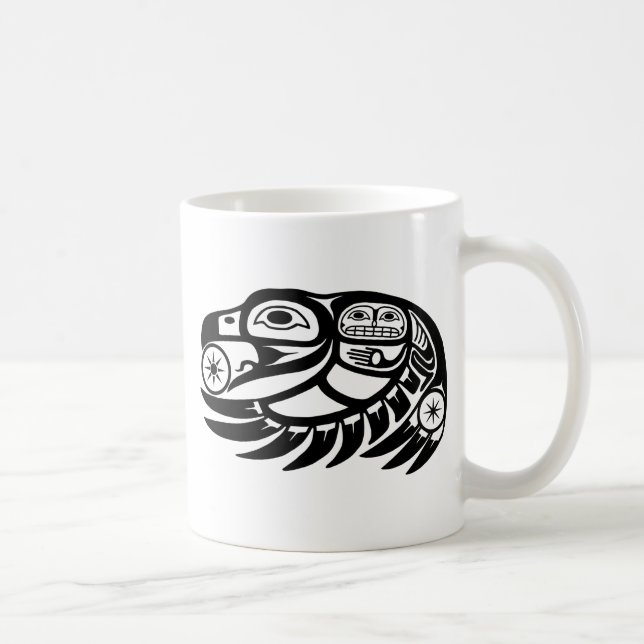 Raven Native American Design Tasse (Rechts)