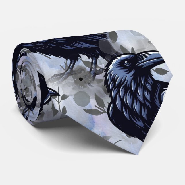 Raven Neck Tie Krawatte (Gerollt)