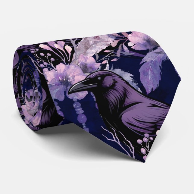 Raven Neck Tie Krawatte (Gerollt)