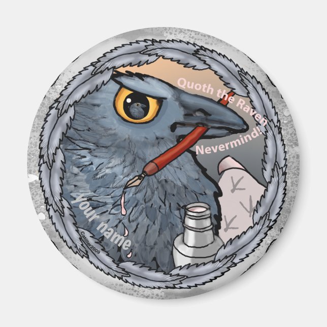 Raven Nevermind Magnet (Vorne)