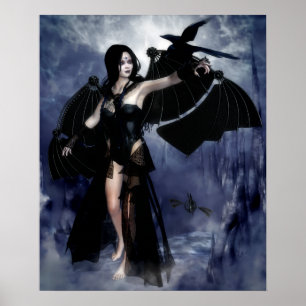 Raven of the Night Poster/Canvas Print Poster