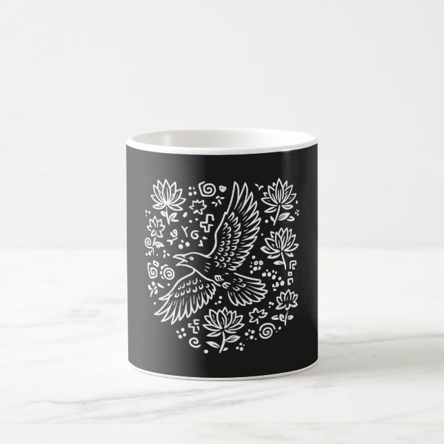 Raven of Transformation Kaffeetasse (Mittel)