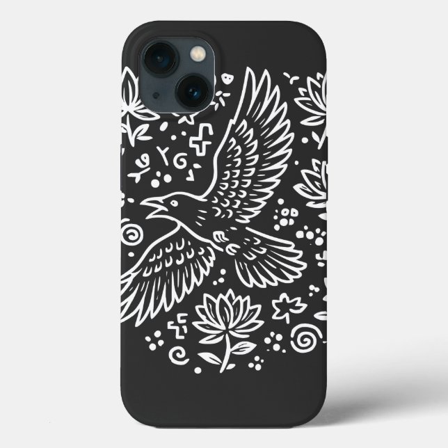 Raven of Transformation T-Shirt Case-Mate iPhone Hülle (Rückseite)