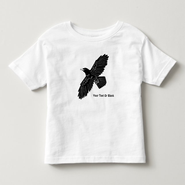 Raven on Red Kleinkind T-shirt (Vorderseite)