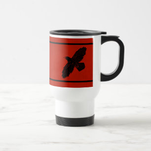 Raven on Red Reisebecher