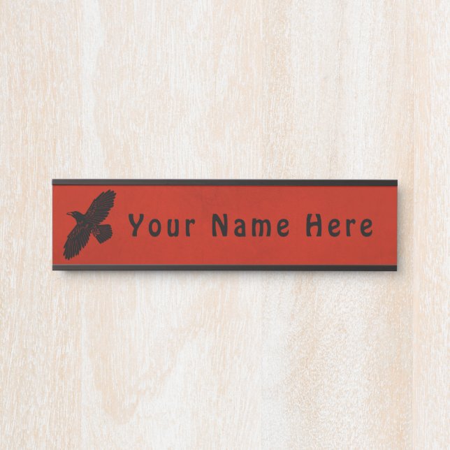 Raven on Red Türschild (Vorderseite )