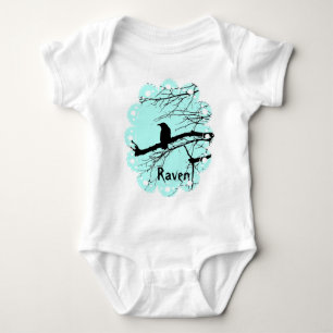 Raven on the Tree Baby Bodysuit Baby Strampler