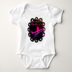 Raven on the Tree Baby Bodysuit Strampler