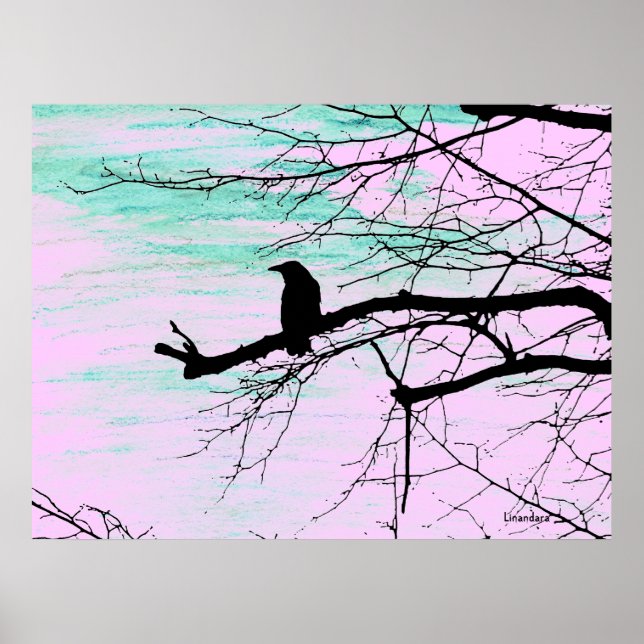 Raven on the Tree Poster (Vorne)