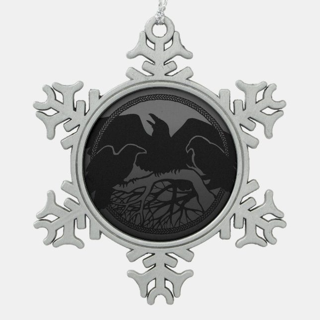 Raven Ornament Raven / Crow Decoration Gift (Vorderseite)