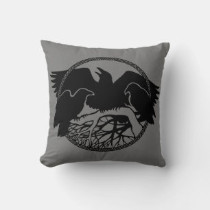 Raven Pillows First Nations Raven Art Pillows Kissen