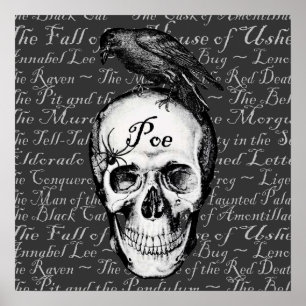 Raven Poe Print Poster