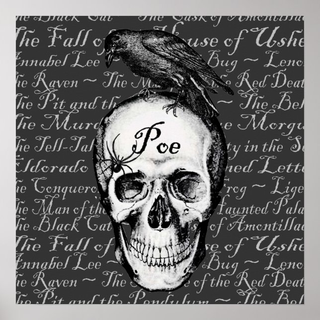 Raven Poe Print Poster (Vorne)