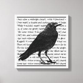 Raven Poem Edgar Allan Poe Leinwanddruck