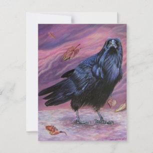 Raven Postcard Postkarte