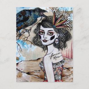 Raven Postkarte