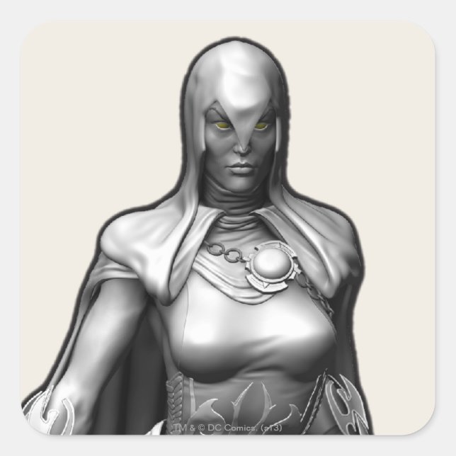 Raven Quadratischer Aufkleber (Vorderseite)