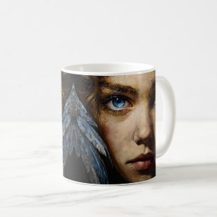Raven Queen Fantasy-Kunst Kaffeetasse