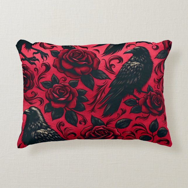 Raven Rose Accent Pillow Dekokissen (Vorderseite)