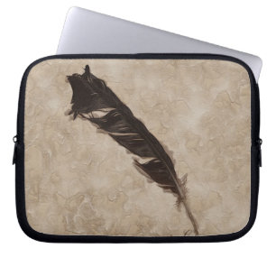 Raven’s Feather Bird-lover Crow design Laptopschutzhülle