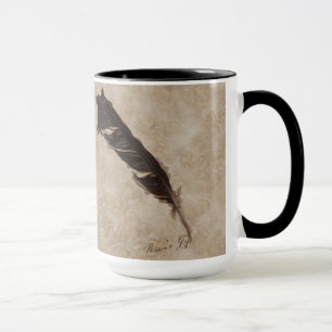 Raven’s Feather Bird-lover Crow design Tasse