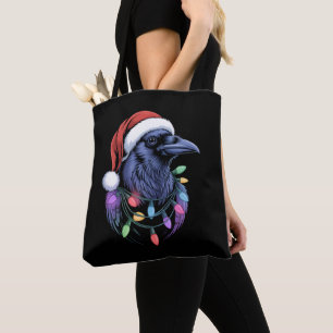 Raven Santa Weihnachtsbaum Beleuchtung Xmas Lustig
