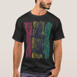 Raven Shirt Men Girl Women to Shirt Shirt Goth Bir