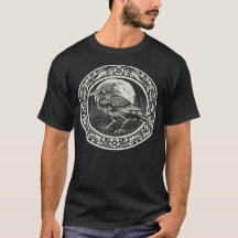 Raven Shirt Men Girl Women to Shirt Shirt Goth Bir