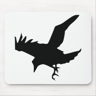 Raven Silhouette Mousepad