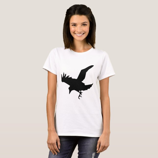Raven Silhouette T-Shirt (Vorne ganz)