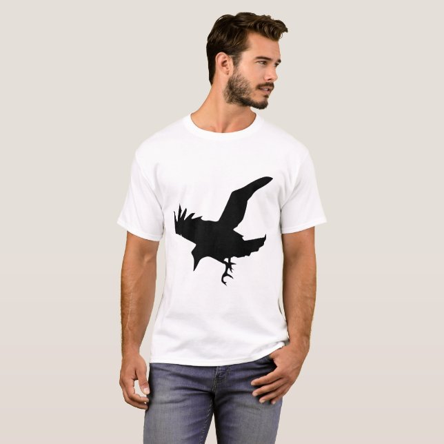 Raven Silhouette T-Shirt (Vorne ganz)