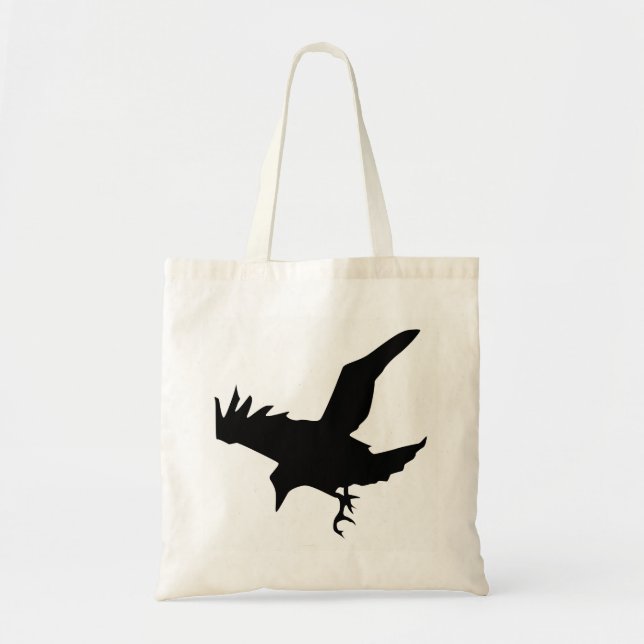 Raven Silhouette Tragetasche (Vorne)