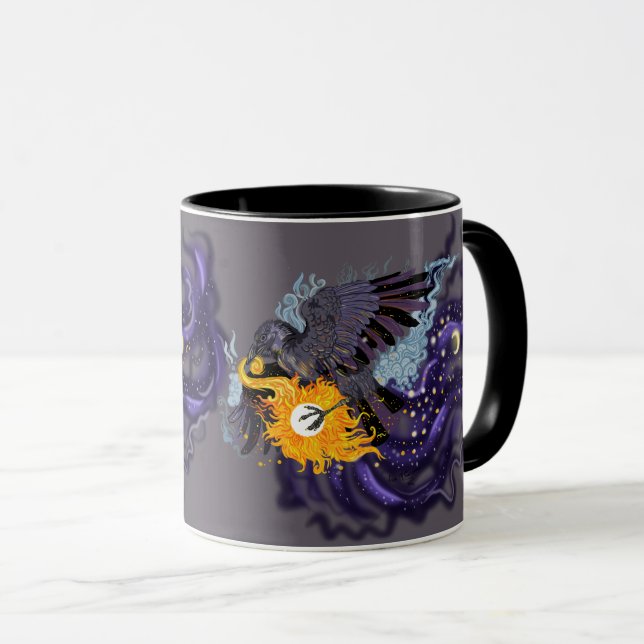 Raven Sky Folklore Tasse (VorderseiteRechts)