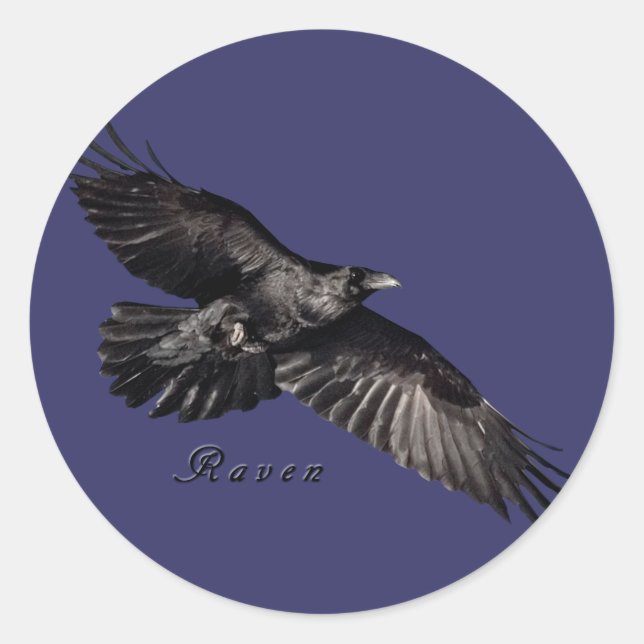 Raven Stckers Runder Aufkleber (Vorderseite)