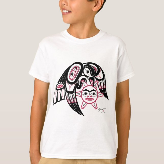 Raven Stealing the Sun T-Shirt (Vorderseite)