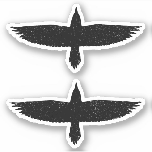 Raven Sticker (Vorderseite)