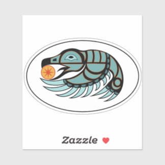 Raven stiehlt die Sonnenaufkleber Aufkleber