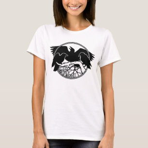 Raven T - Shirt Raven Crow Art Ladys Shirt
