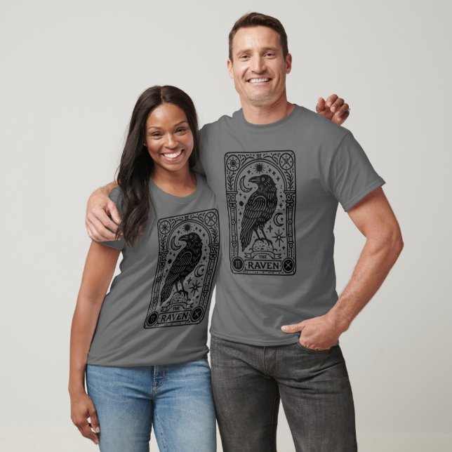 Raven Tarot Card T-Shirt (Unisex)