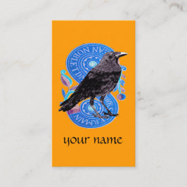 Raven Tarot Card Visitenkarte